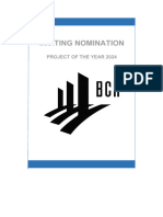 BCA Project of the Year Nomination Brochure