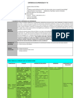 EXPERIENCIA DE APRENDIZAJE N5 de tercero