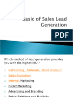 Basic of Sales Lead Generation