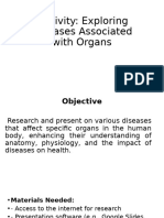 Activity- Performance Task-Organ System