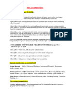 Fire protection system design summery of formula and calculation 