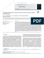 An applied framework to estimate the direct economic impact of Marine Spatial Planning