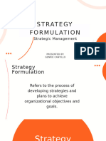 Strategy Formulation