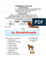 Exposé Sérothérapie