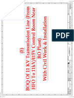 (41) BOQ of 11 KV Transmission Line (From HFO to 11kV415V Control Room Near RO Plant) With Civil Work & Installation