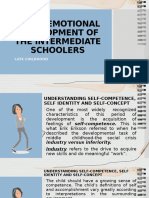 SOCIO-EMOTIONAL DEVELOPMENT OF THE INTERMEDIATE SCHOOLERS