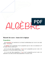 Résumé de cours - bases de la logique