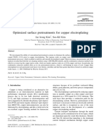 Kim Optimized pretreatment for copper electroplating Applied Surface Science 183 311-318 (2001)