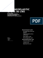 Non Neoplastic Cysts in CNS