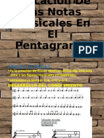 Ubicación De Las Notas Musicales En El Pentagrama