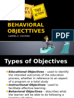 BEHAVIORAL-OBJECTTIVES