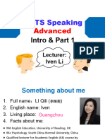 IELTS Speaking Advanced(Intro+Part 1)-Iven updated July