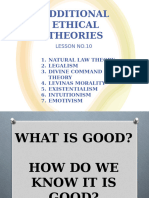 Lesson No.12 Additional Ethical Theories