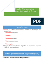 Dscribing Pharmaceutical Terminologies, Introduction