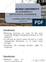 4. Lateral Earth Pressure