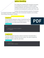 Exception Handling