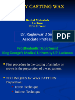 Inlay Casting Wax-BDS II Year-31!12!14