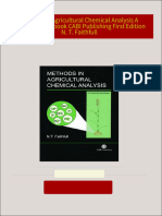 PDF Methods in Agricultural Chemical Analysis A Practical Handbook CABI Publishing First Edition N. T. Faithfull download