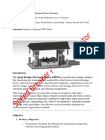 projet writeup speed breaker power generator