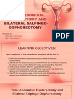 TOTAL ABDOMINAL HYSTERECTOMY AND BILATERAL SALPINGO-OOPHORECTOMY TOTAL ABDOMINAL HYSTERECTOMY AND BILATERAL SALPINGO-OOPHORECTOMY  (1)