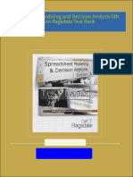 Download full Spreadsheet Modeling and Decision Analysis 6th Edition Ragsdale Test Bank all chapters