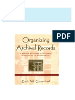 Download full Organizing Archival Records A Practical Method of Arrangement and Description for Small Archives 2nd Edition David W. Carmicheal ebook all chapters