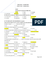 Achiever G8 - Semester 1 - Final Test.Key