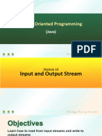 Module 10 Input and Output Stream