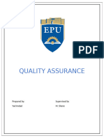 Quality ASSURANCE