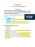 FM I Unit 1 Overview of FM