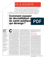 Comment essayer de décrédibiliser un outil de santé publique qui dérange RP2019