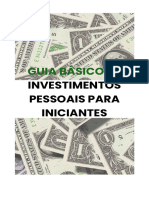 Ebook Guia de Investimentos Clássico Bege, Branco e Preto