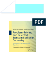 Complete Download Problem-solving And Selected Topics In Euclidean Geometry: In The Spirit Of The Mathematical Olympiads 2013th Edition Sotirios E. Louridas PDF All Chapters