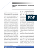 Guidelines for the Diagnosis and Management of Disseminated Intravascular Coagulation