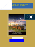 Instant Download for Texas Politics Today 2015 2016 Edition 17th Edition Maxwell Test Bank 2024 Full Chapters in PDF