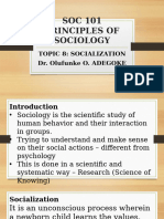 Soc 101 - Topic 8-Socialization (2)