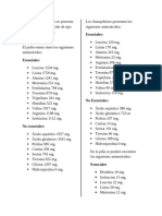 Dieta Aminoacidos