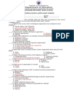 EARTH AND LIFE SCIENCE-2ND QUARTE EXAM