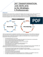 PROCUREMENT TRANSFORMATION ROADMAP