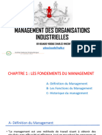 Management des organisations indutruelles - Chapitre 1