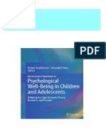 PDF International Handbook of Psychological Well Being in Children and Adolescents Bridging the Gaps Between Theory Research and Practice Borja download