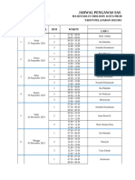 1. Jadwal Pengawas Pasbk