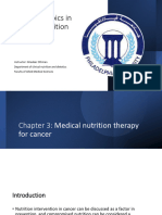 Chapter 3- medical nutrition intervention and cancer