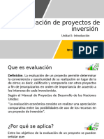 Unidad I. Introduccion Eval Proy Inv