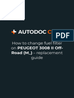 How to Change Fuel Filter on PEUGEOT 3008 II Off-Road (M_) – Replacement Guide