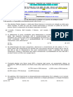 2ª ATIVIDADE AVALIATIVA SOBRE GENÉTICA MENDELIANA 9º EF AF REG 1