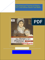 Download Study Resources for Understanding the American Promise A History Volume II From 1877 2nd Edition Roark Test Bank