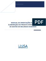 Manual orientações Unisa