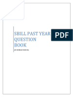 SBILL PAST YEAR QUESTION BOOK