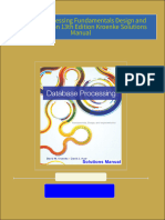 Complete Download of Database Processing Fundamentals Design and Implementation 13th Edition Kroenke Solutions Manual Full Chapters in PDF DOCX